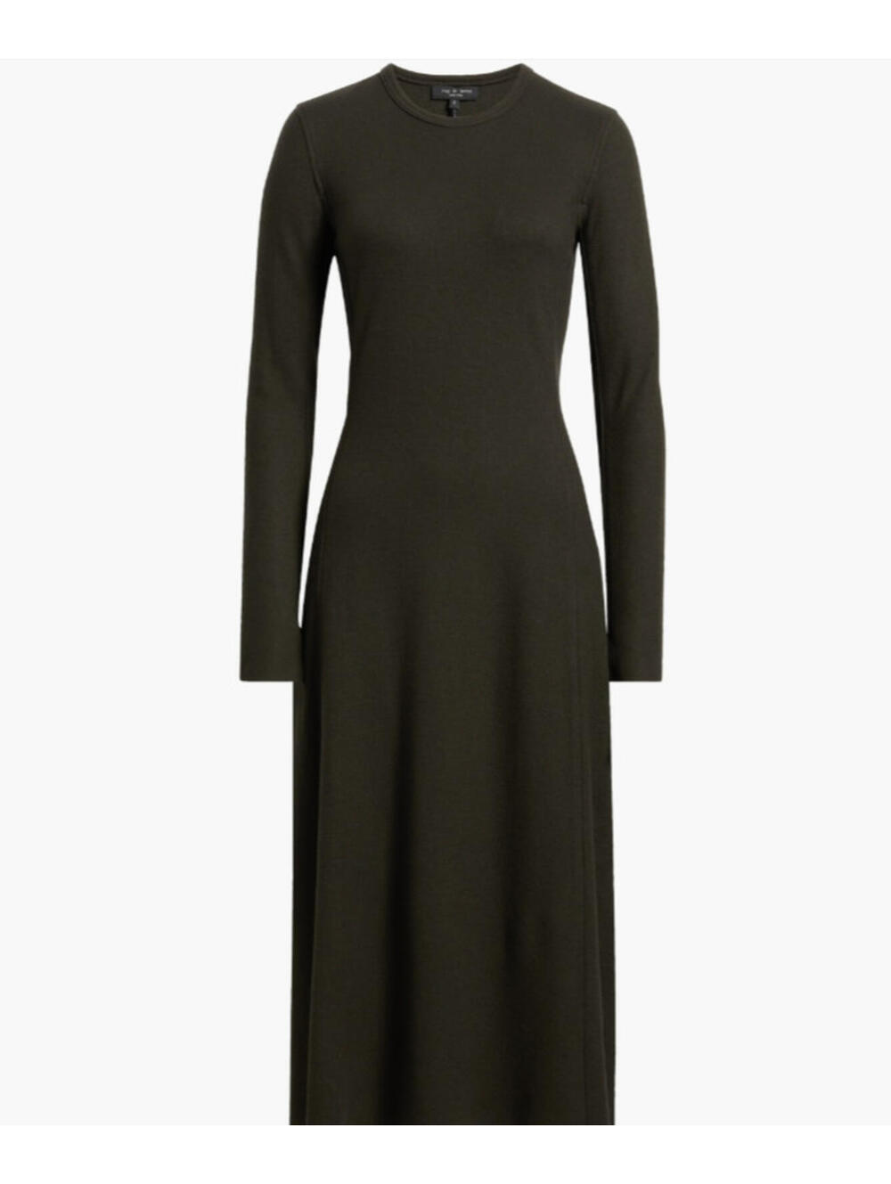 NEW, Rag and Bone Yan Long Sleeve Wool Sweater Dress in Army Sz 4 #LD0271